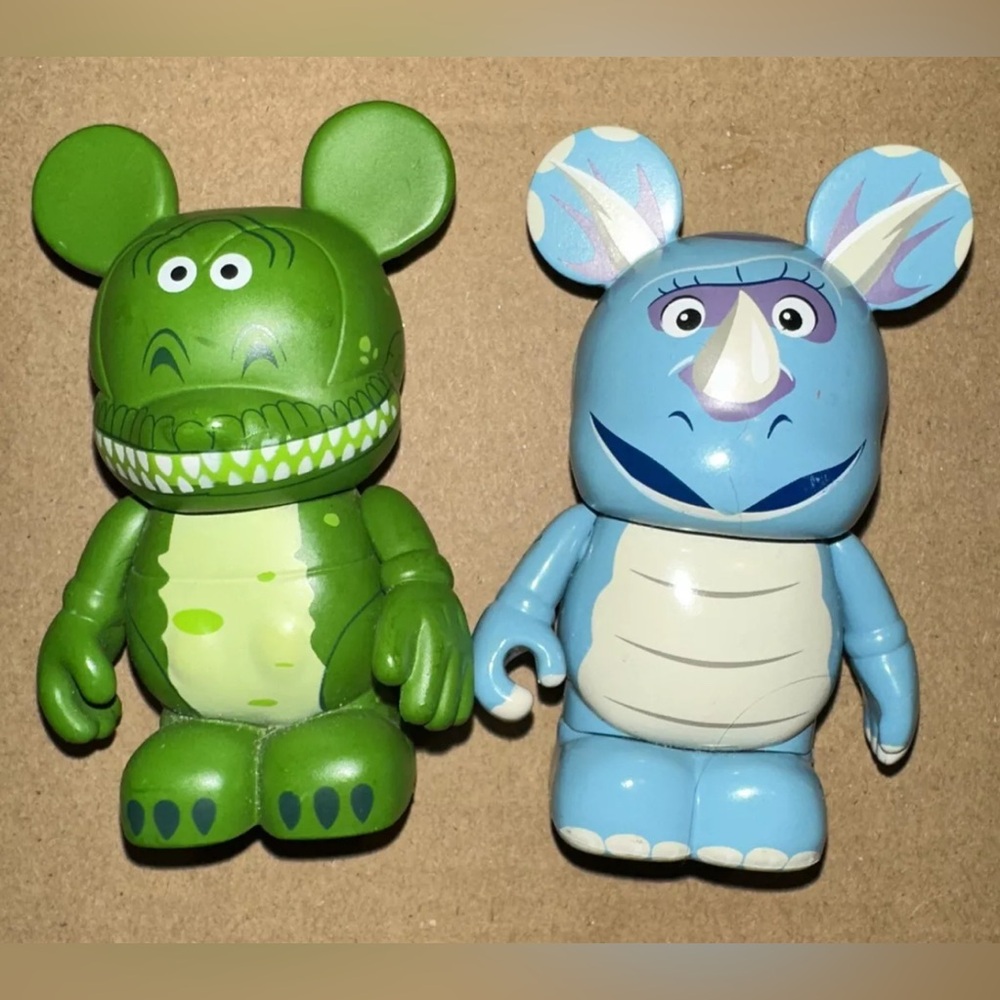 DISNEY VINYLMATION LOT OF 2–TOY STORY—REX AND TRIXIE